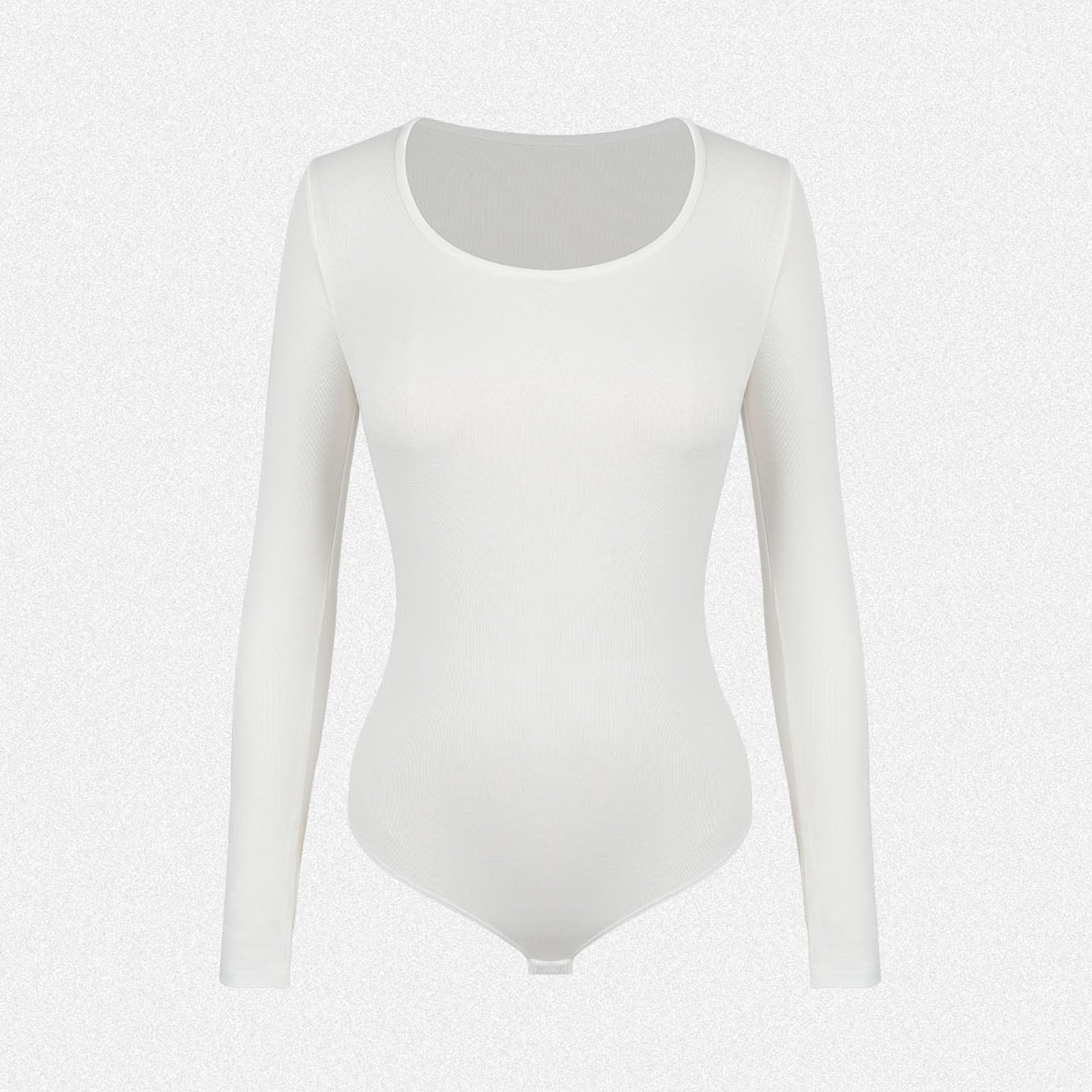 Shaperin Round Neck Long Sleeve Bodysuit Top