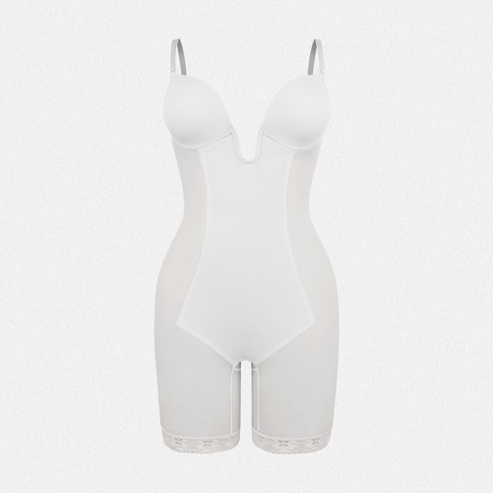 Shaperin Backless U Plunge Shapewear Bodysuit Strapless Full Body Shaper