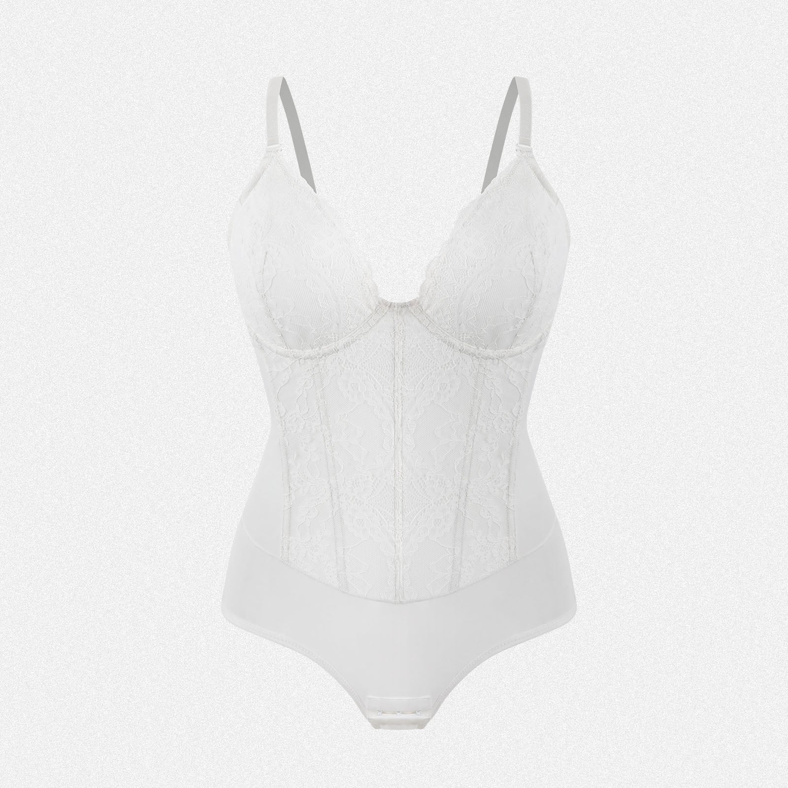 Shaperin Women’s Lace Shapewear Bodysuit – Tummy Control Corset Top