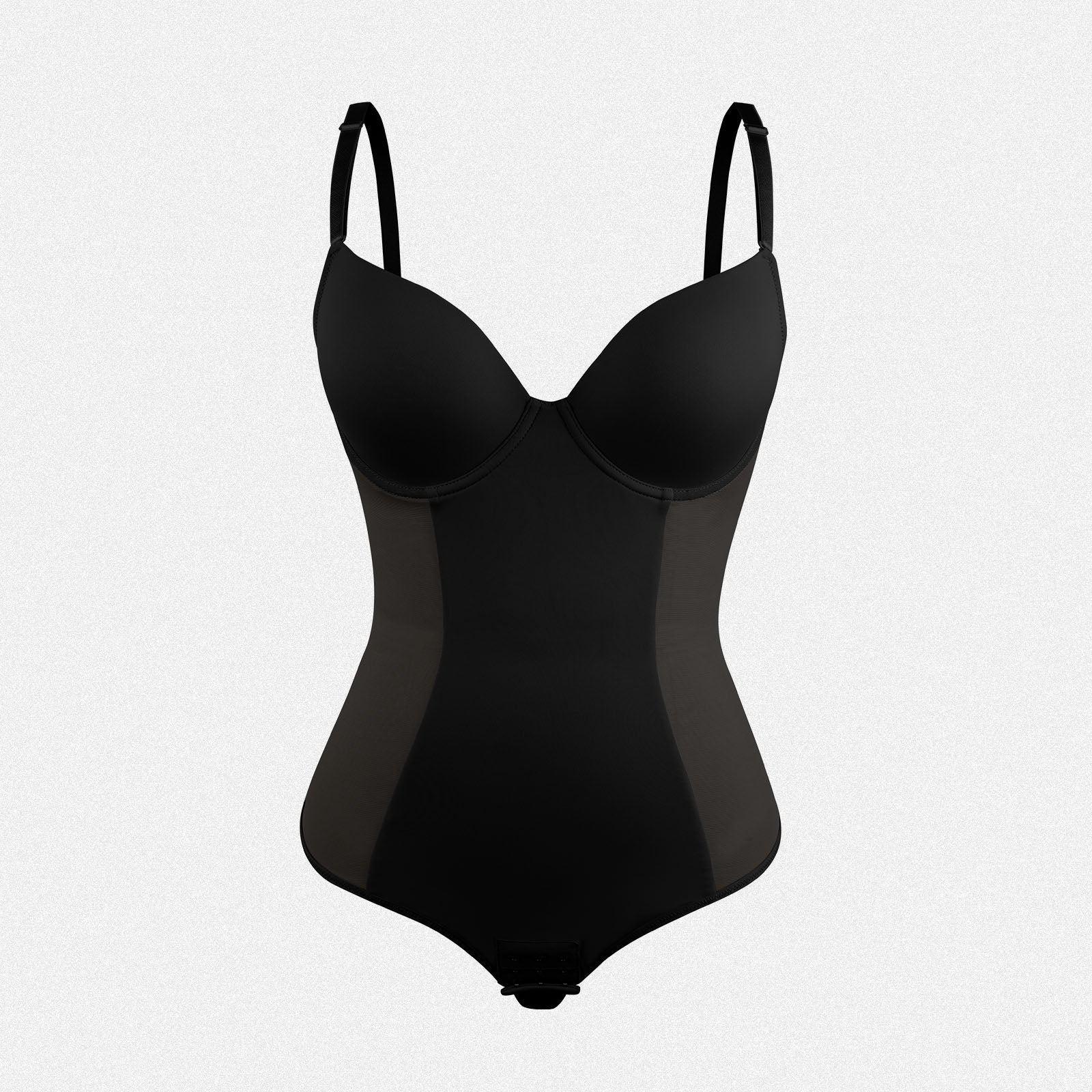 Shaperin Built in Bra Tummy Control Shapewear Backless Thong Low Back Bodysuit