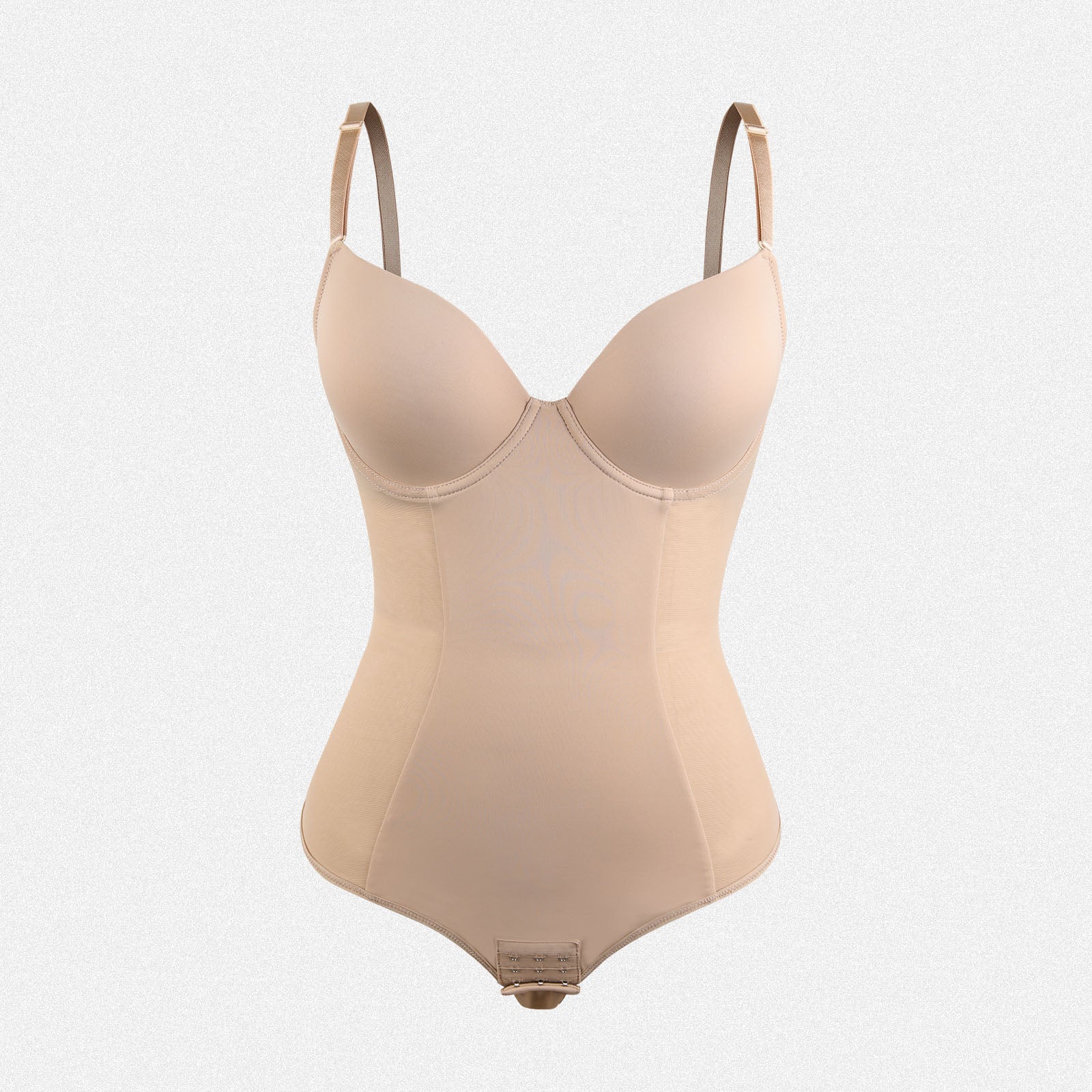 Shaperin Built in Bra Tummy Control Shapewear Backless Thong Low Back Bodysuit