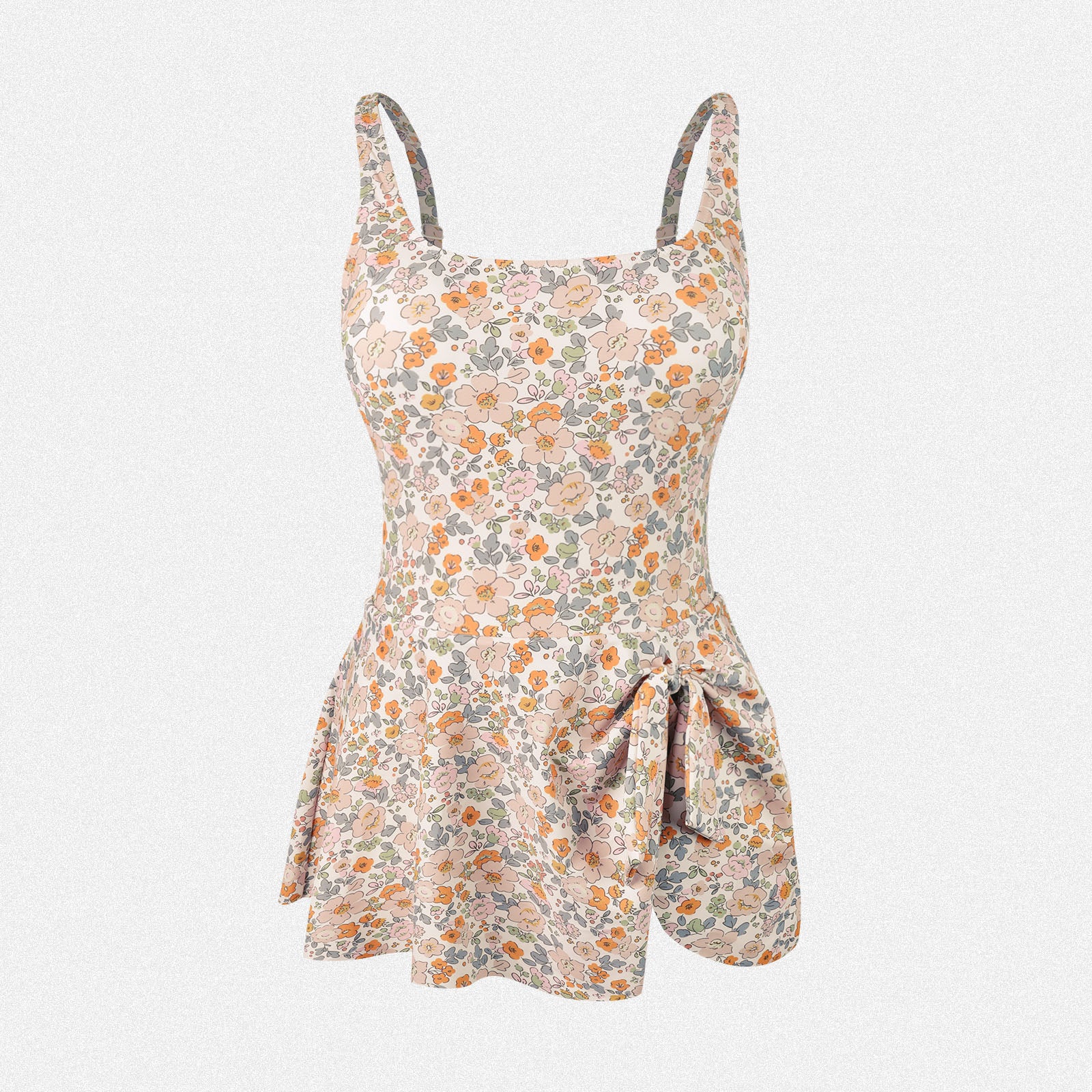 Shaperin One Piece Tummy Control Costume Dresses Printed Swimwear