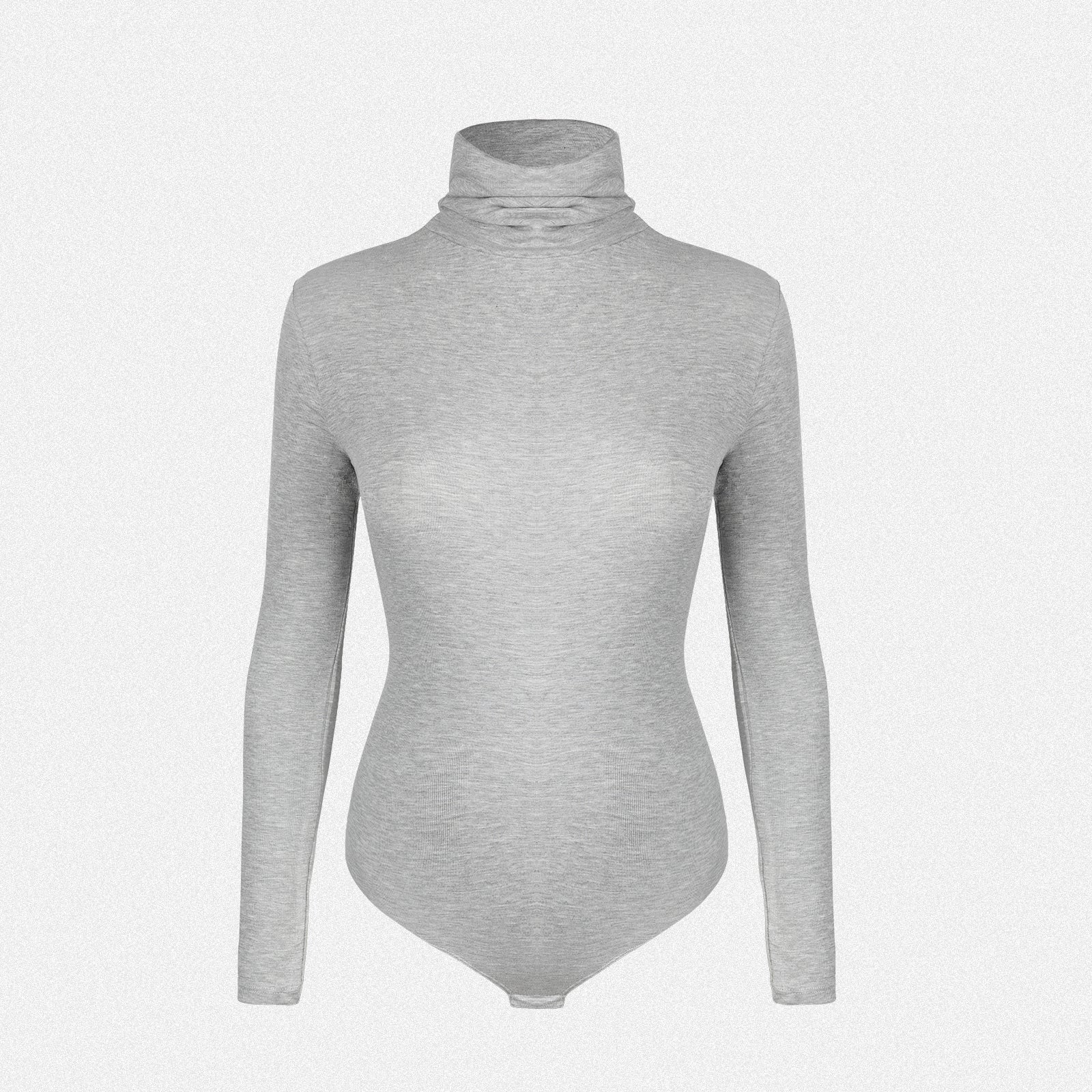Shaperin Turtle Neck Long Sleeve Bodysuit Top