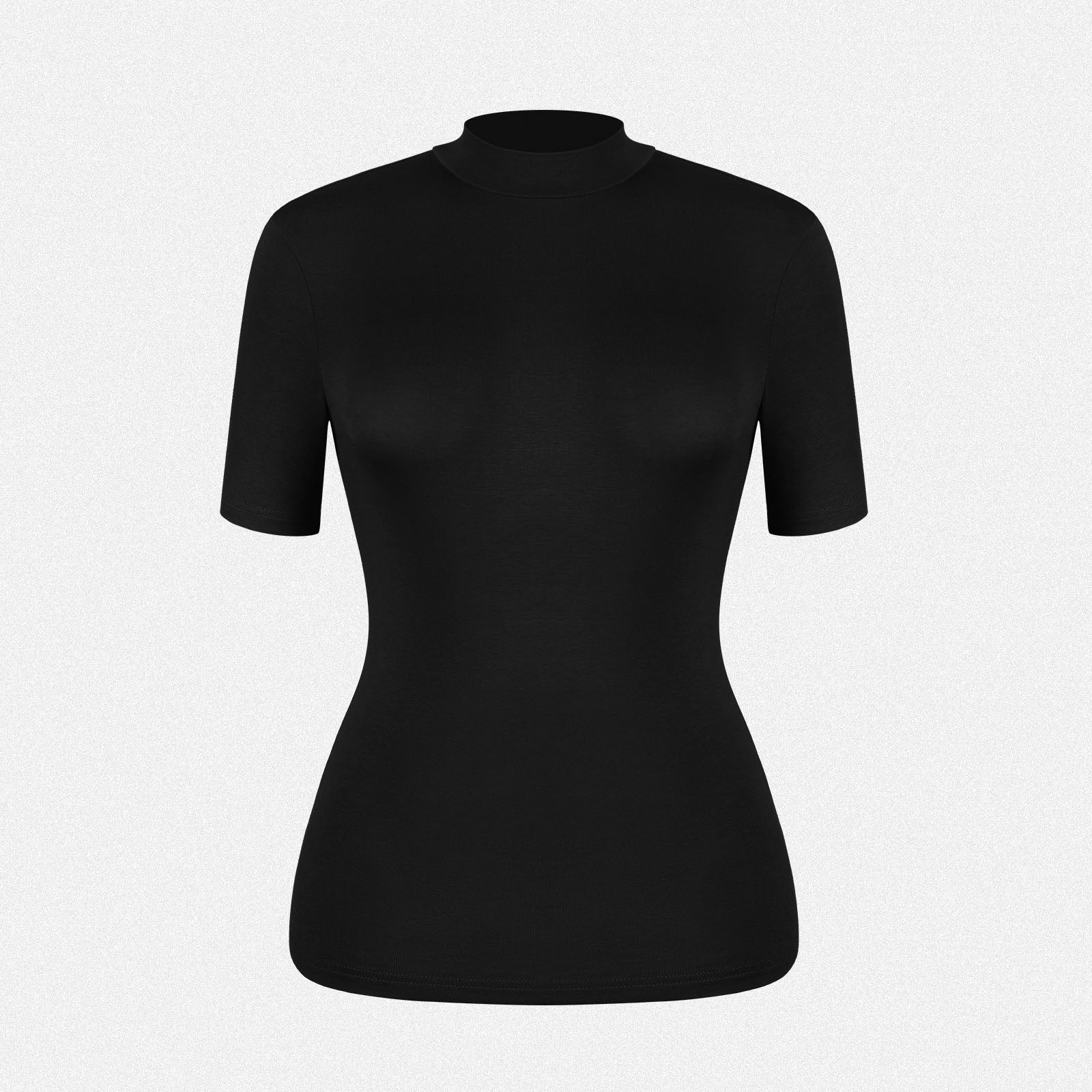 Shaperin Turtleneck Top Based Layer Tight Shirts Half Sleeve T-shirt