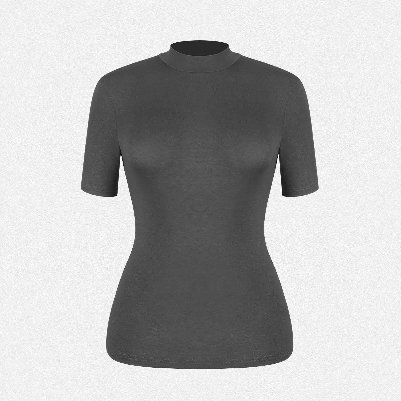 Shaperin Turtleneck Top Based Layer Tight Shirts Half Sleeve T-shirt