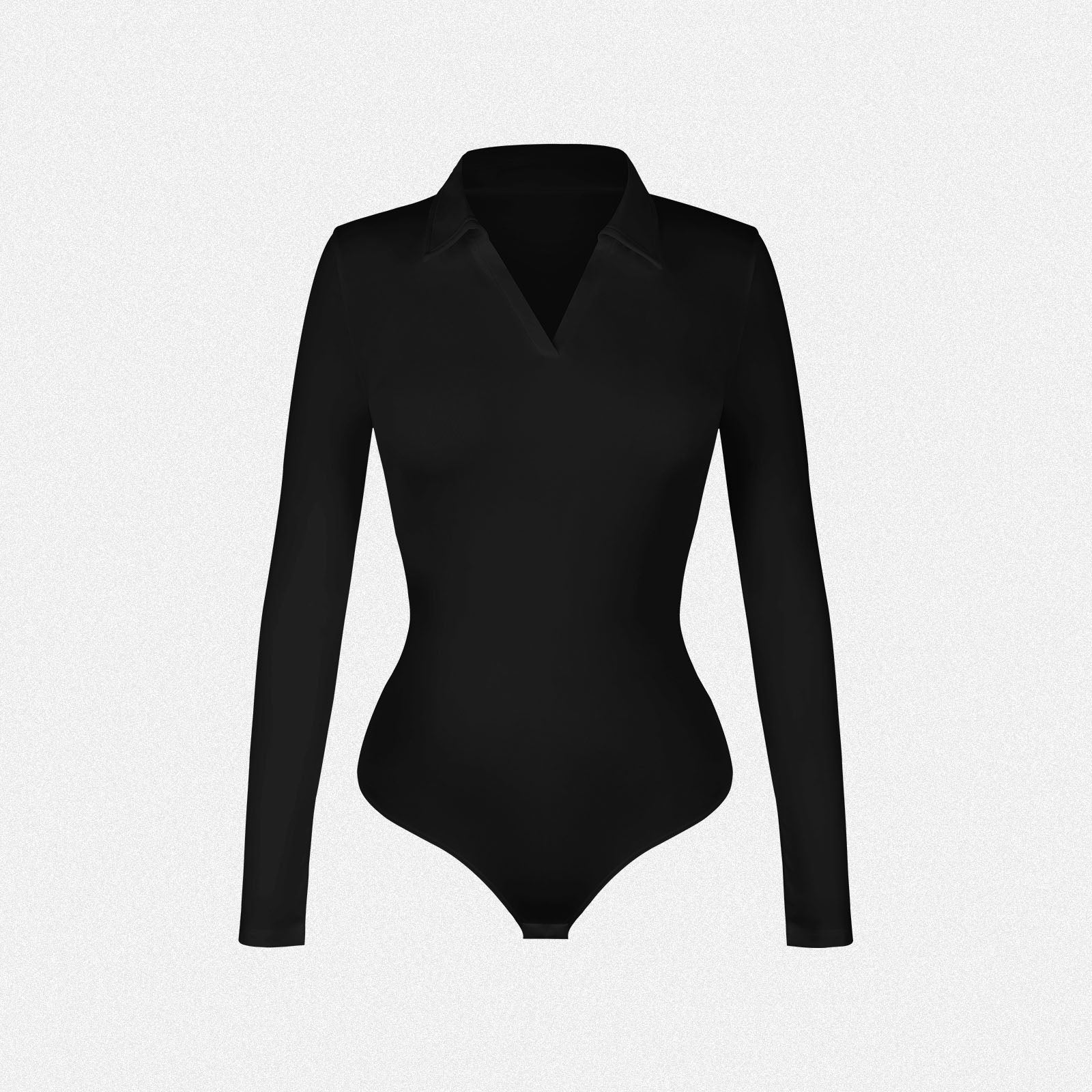 Shaperin V Neck Polo Long Sleeve Bodysuit