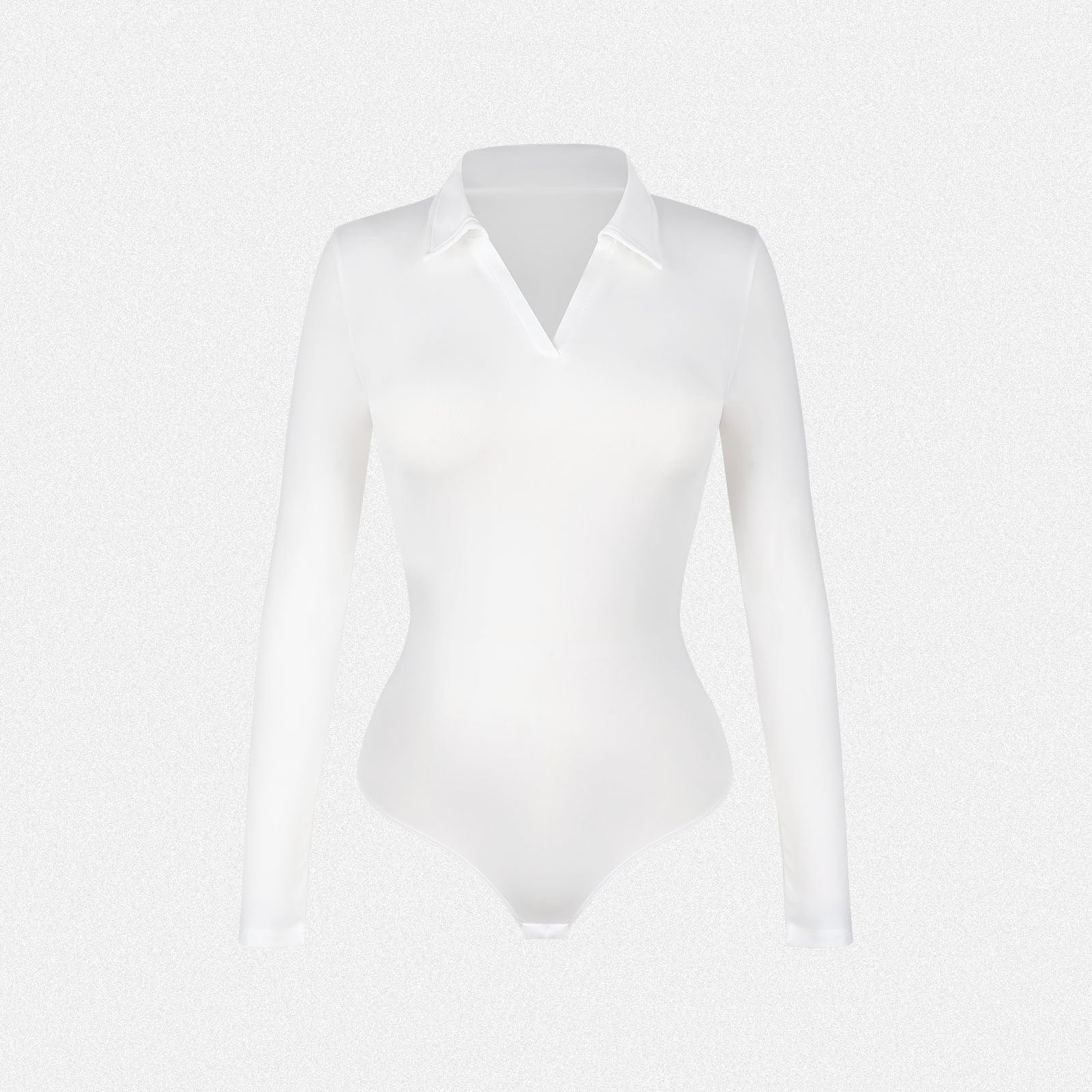 Shaperin V Neck Polo Long Sleeve Bodysuit