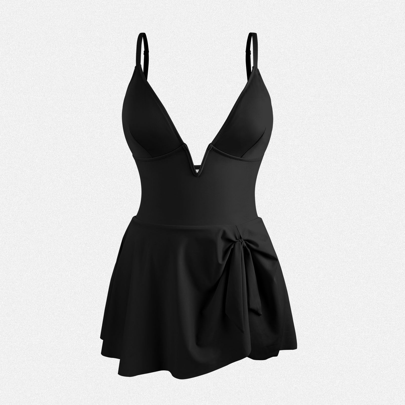 Shaperin Deep V Neck One Piece Swimsuits Tummy Control Swimwear