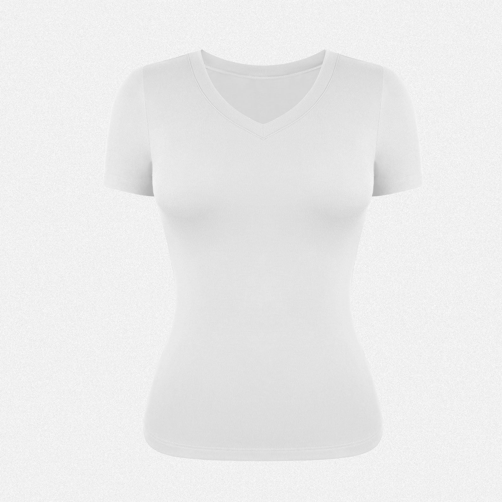 Shaperin Short Sleeve Crewneck Tops Slim Fit Blouse Round Neck T-Shirt