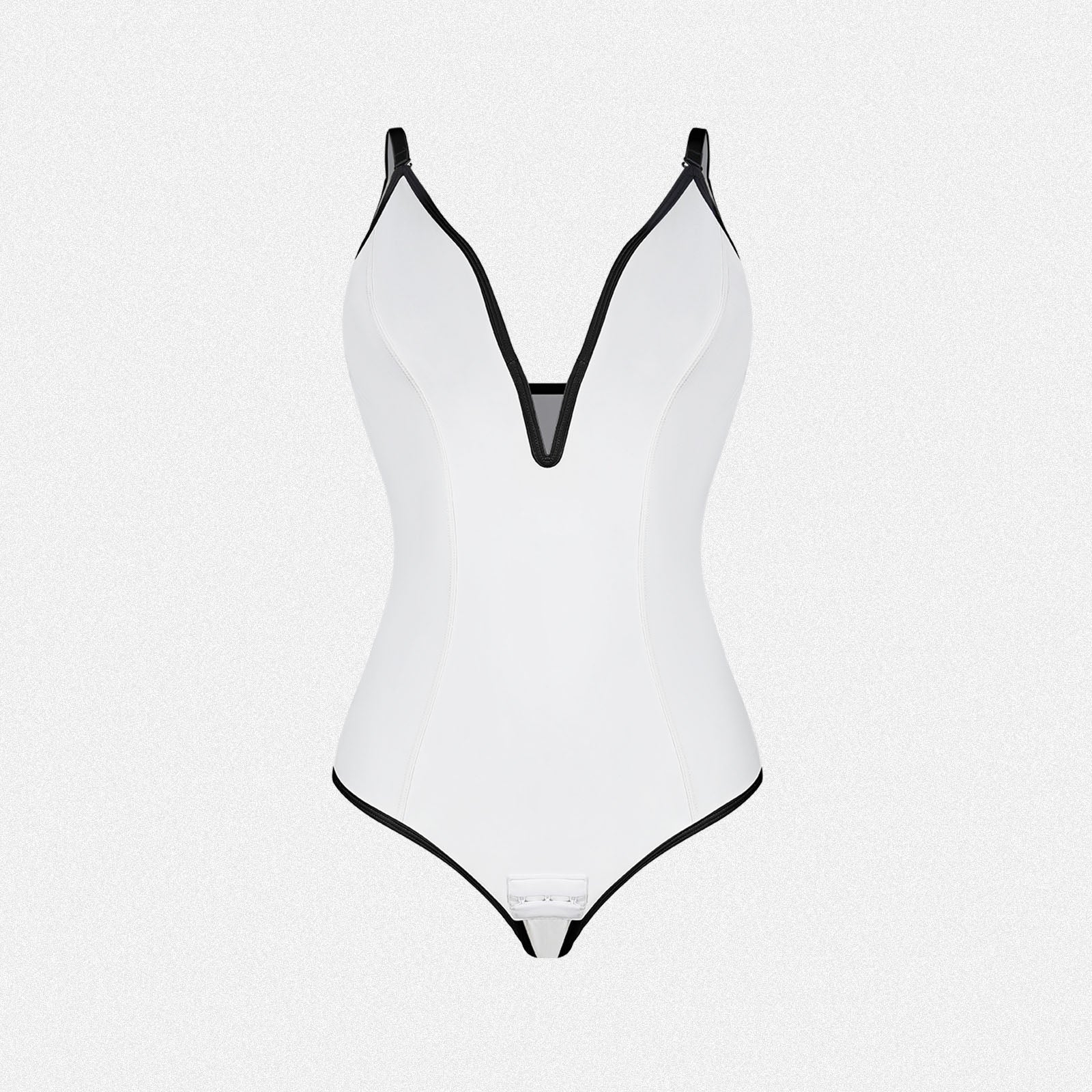 Shaperin Shapewear Bodysuit Deep V Neck Thong