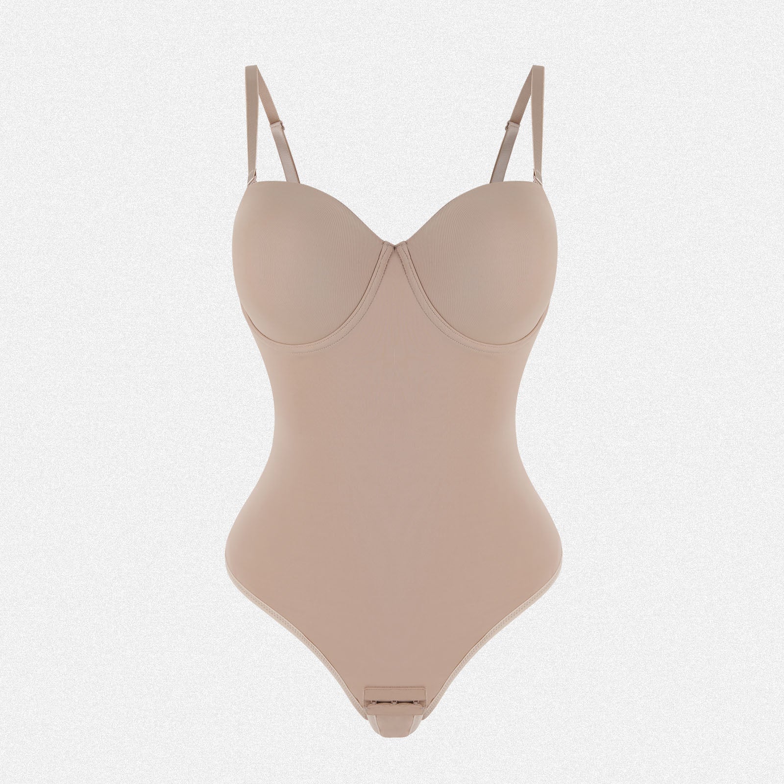 Shaperin Women's Low Back Thong Strapless Tummy Control Bodysuit