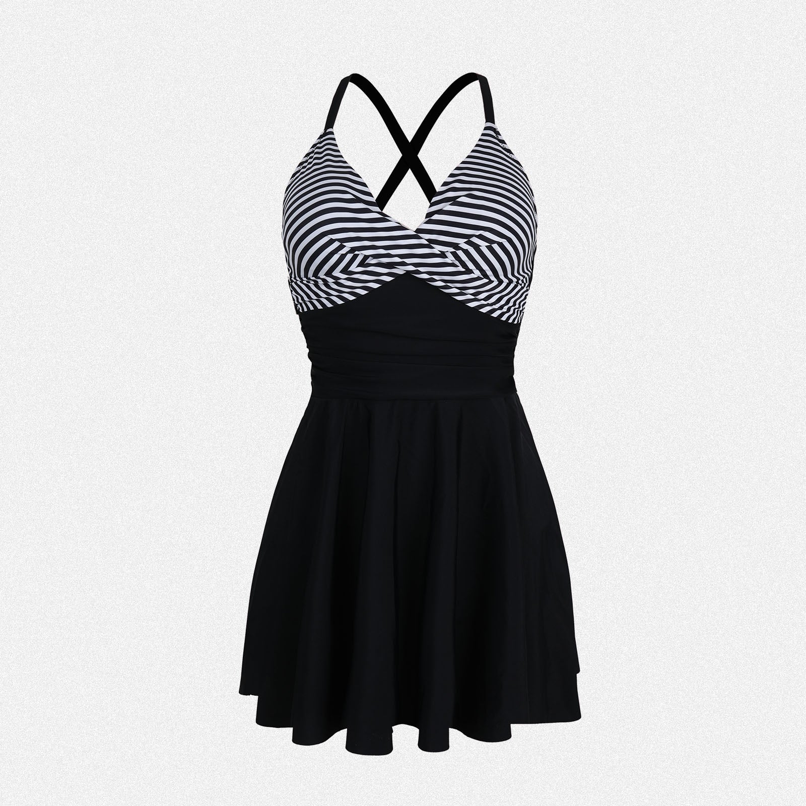 Shaperin Tummy Control One Piece Skirted Slimming Swimsuit