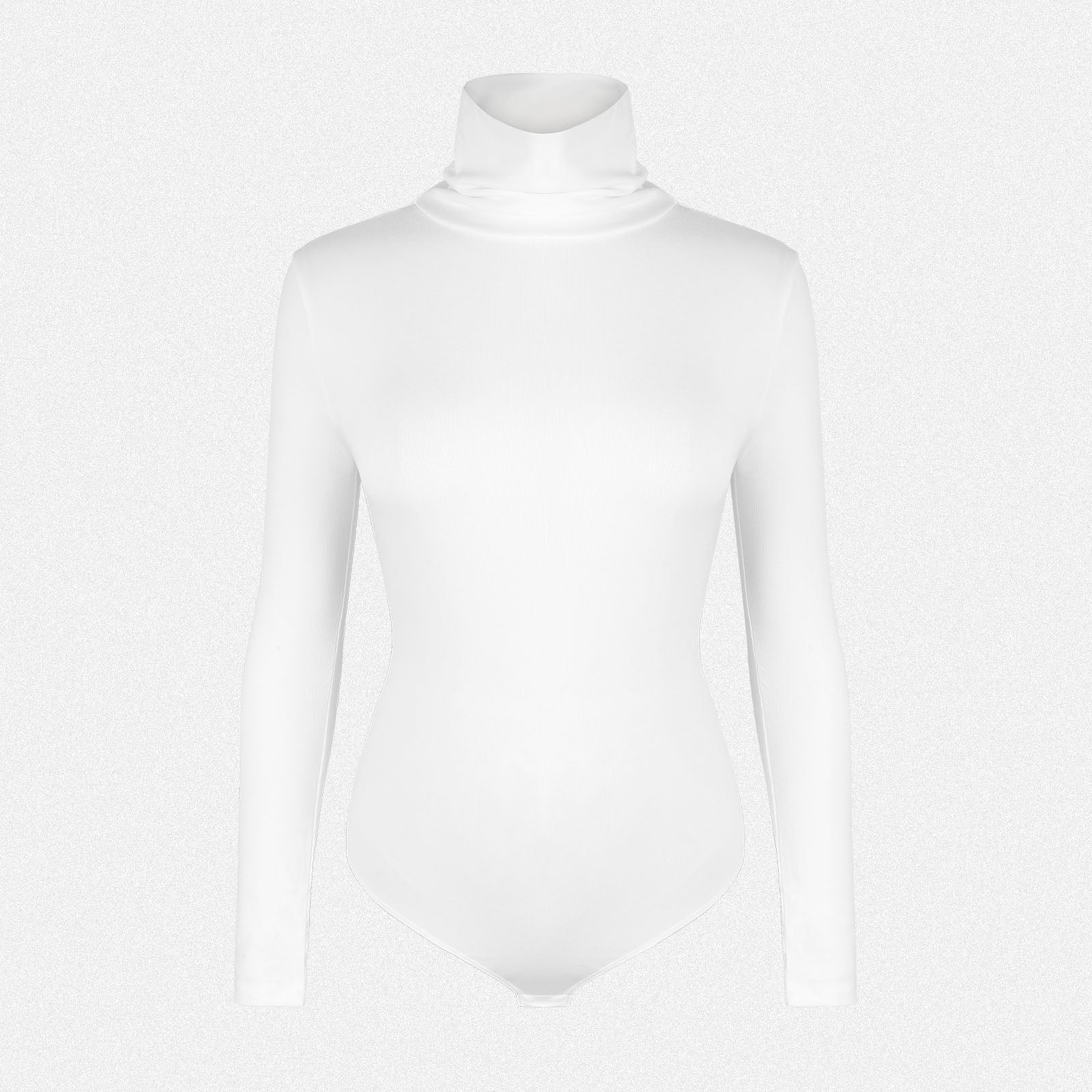 SHAPERIN Slim-Fit High Neck Long Sleeve Bodysuit Top