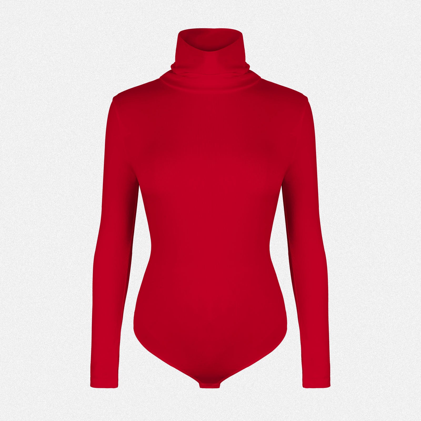 SHAPERIN Slim-Fit High Neck Long Sleeve Bodysuit Top
