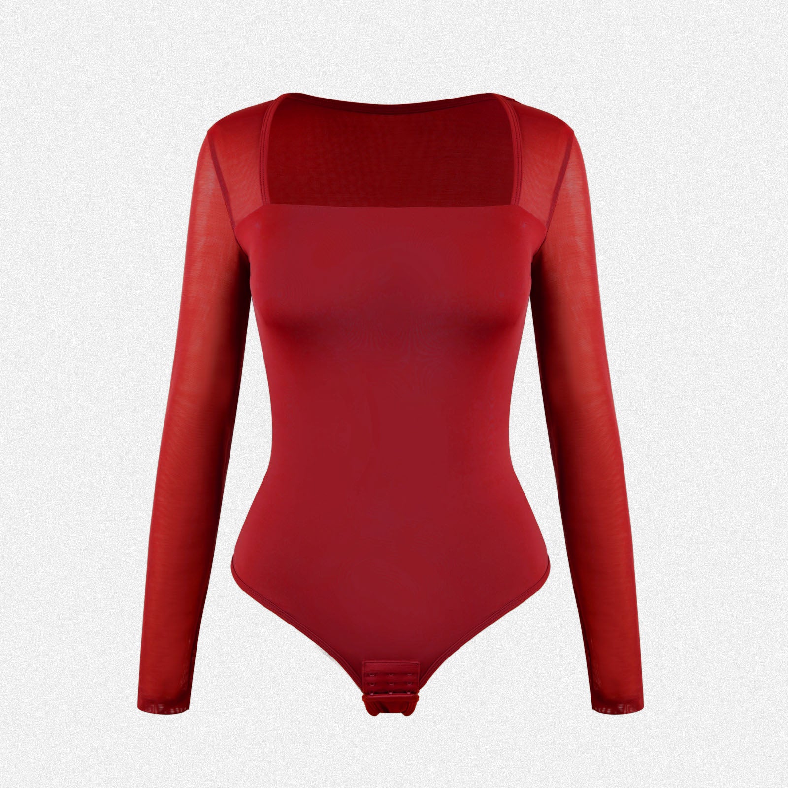 Shaperin Shaping Bodysuit Tops with Square Neck & Invisible Thong Back