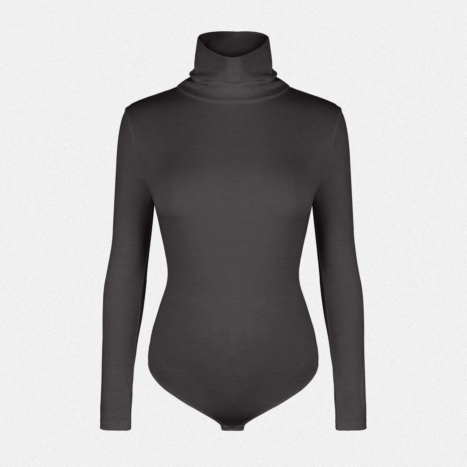 SHAPERIN Slim-Fit High Neck Long Sleeve Bodysuit Top