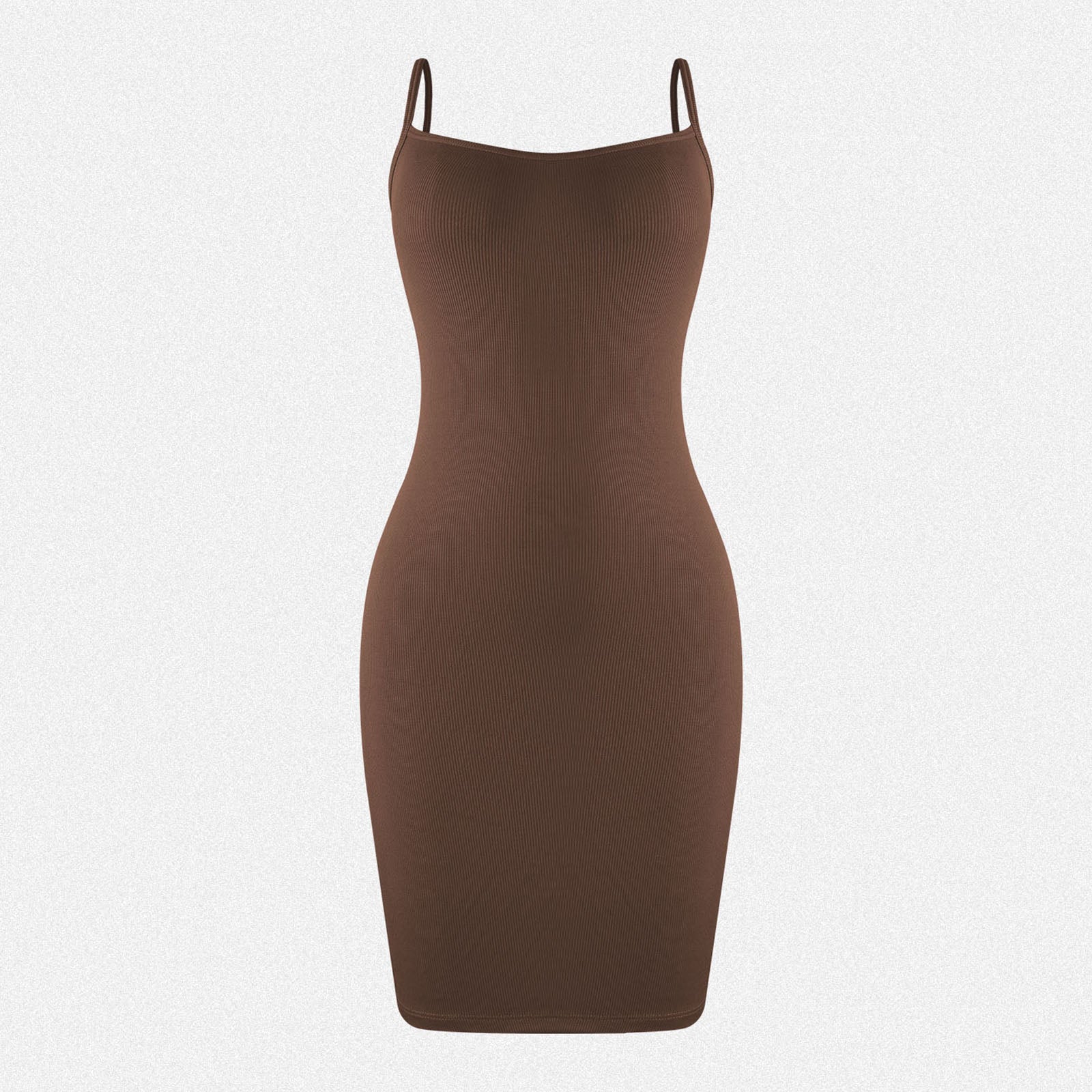 Shaperin Backless Ribbed Mini Dresses