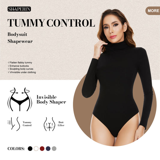  LIHANA Womens Bodysuit Long Sleeve Turtleneck Neck Ribbed Knit  Lantern Sleeve Bodysuit Bodysuit Jumpsuit : Clothing, Shoes & Jewelry