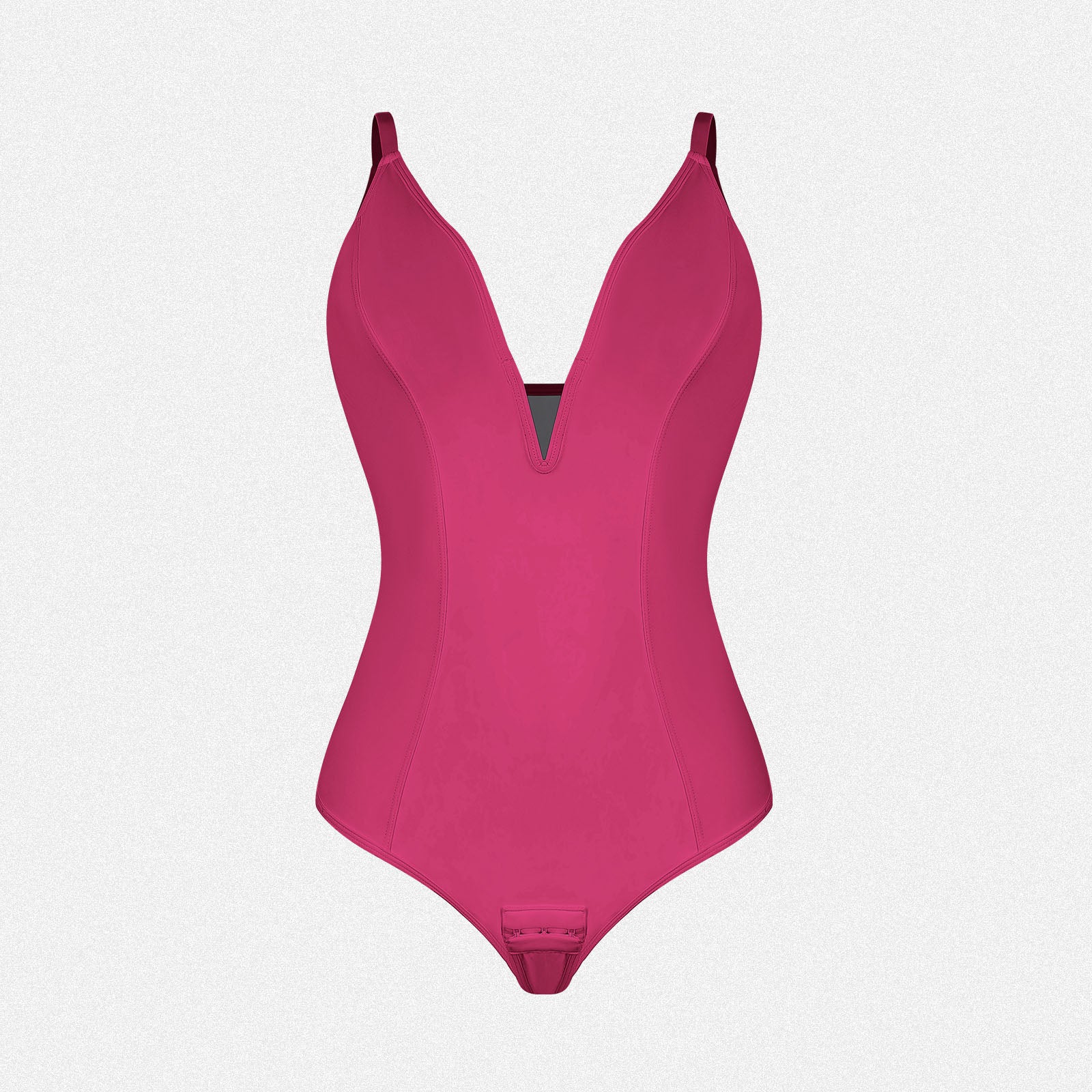 Shaperin Shapewear Bodysuit Deep V Neck Thong