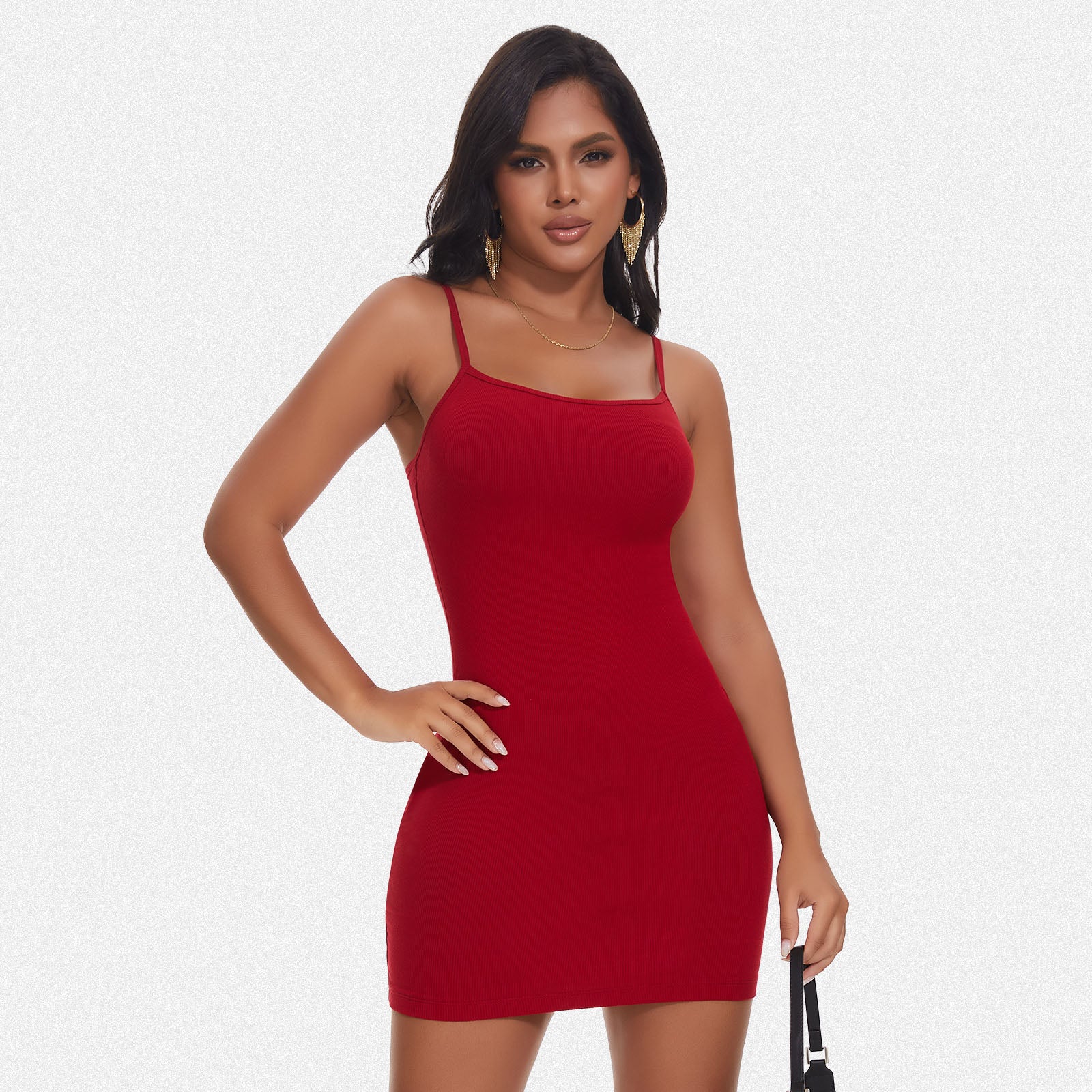 Shaperin Shapewear Adjustable Spaghetti Straps Dress