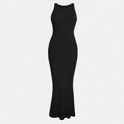 Shaperin Halter Neck Bodycon Maxi Dress