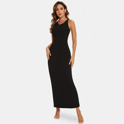 Shaperin Halter Neck Bodycon Maxi Dress