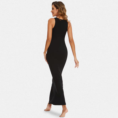 Shaperin Halter Neck Bodycon Maxi Dress