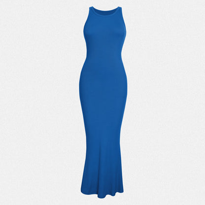 Shaperin Halter Neck Bodycon Maxi Dress