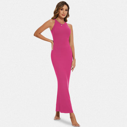 Shaperin Halter Neck Bodycon Maxi Dress