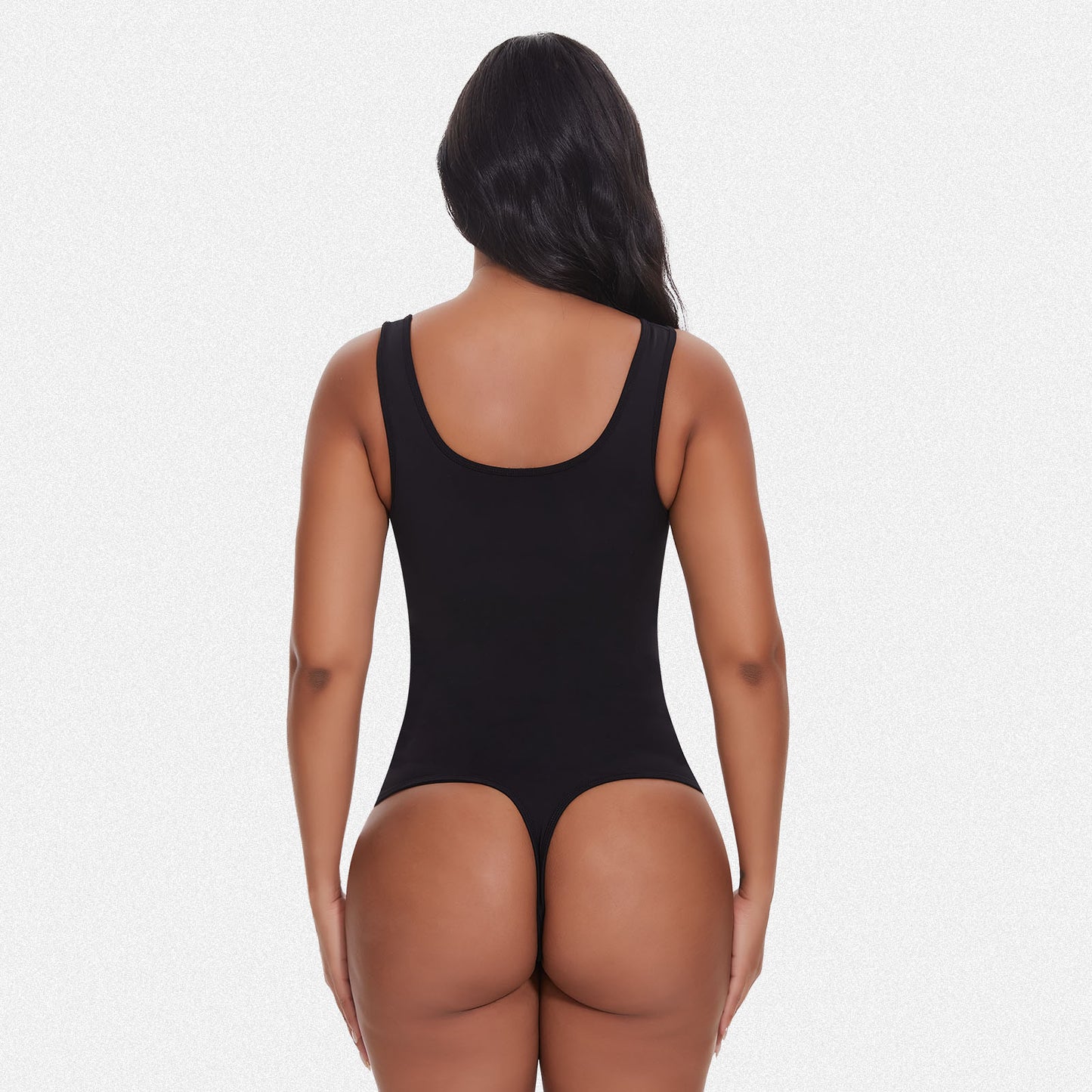 Shaperin Shapewear Notch V Square Neck Bodysuit