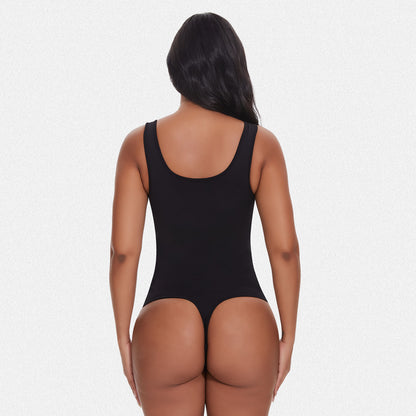 Shaperin Shapewear Notch V Square Neck Bodysuit