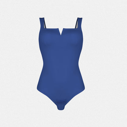 Shaperin Shapewear Notch V Square Neck Bodysuit