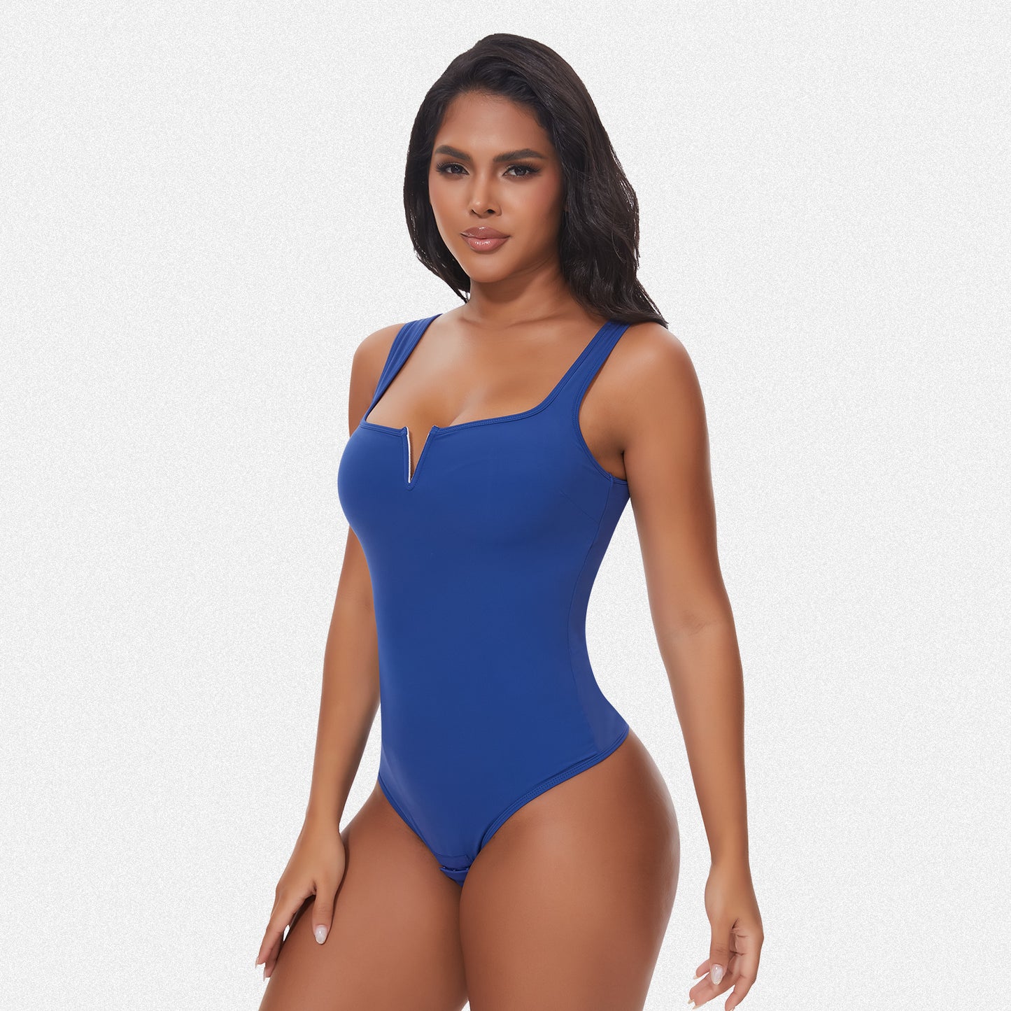 Shaperin Shapewear Notch V Square Neck Bodysuit