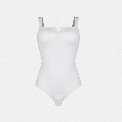 Shaperin Shapewear Notch V Square Neck Bodysuit