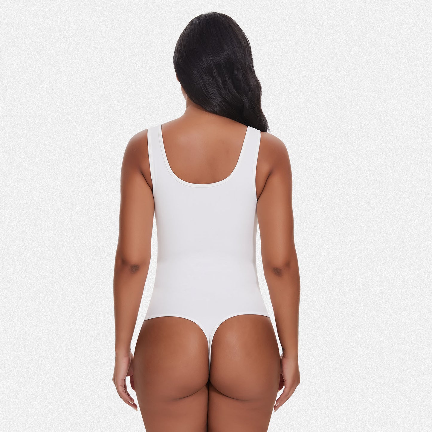 Shaperin Shapewear Notch V Square Neck Bodysuit