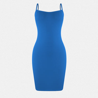 Shaperin Backless Ribbed Mini Dresses