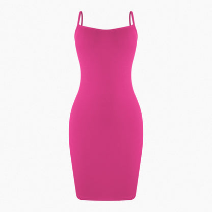 Shaperin Backless Ribbed Mini Dresses