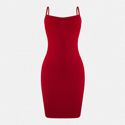 Shaperin Backless Ribbed Mini Dresses