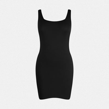 Shaperin Sqaure Neck Bodycon Mini Dress