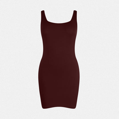 Shaperin Sqaure Neck Bodycon Mini Dress