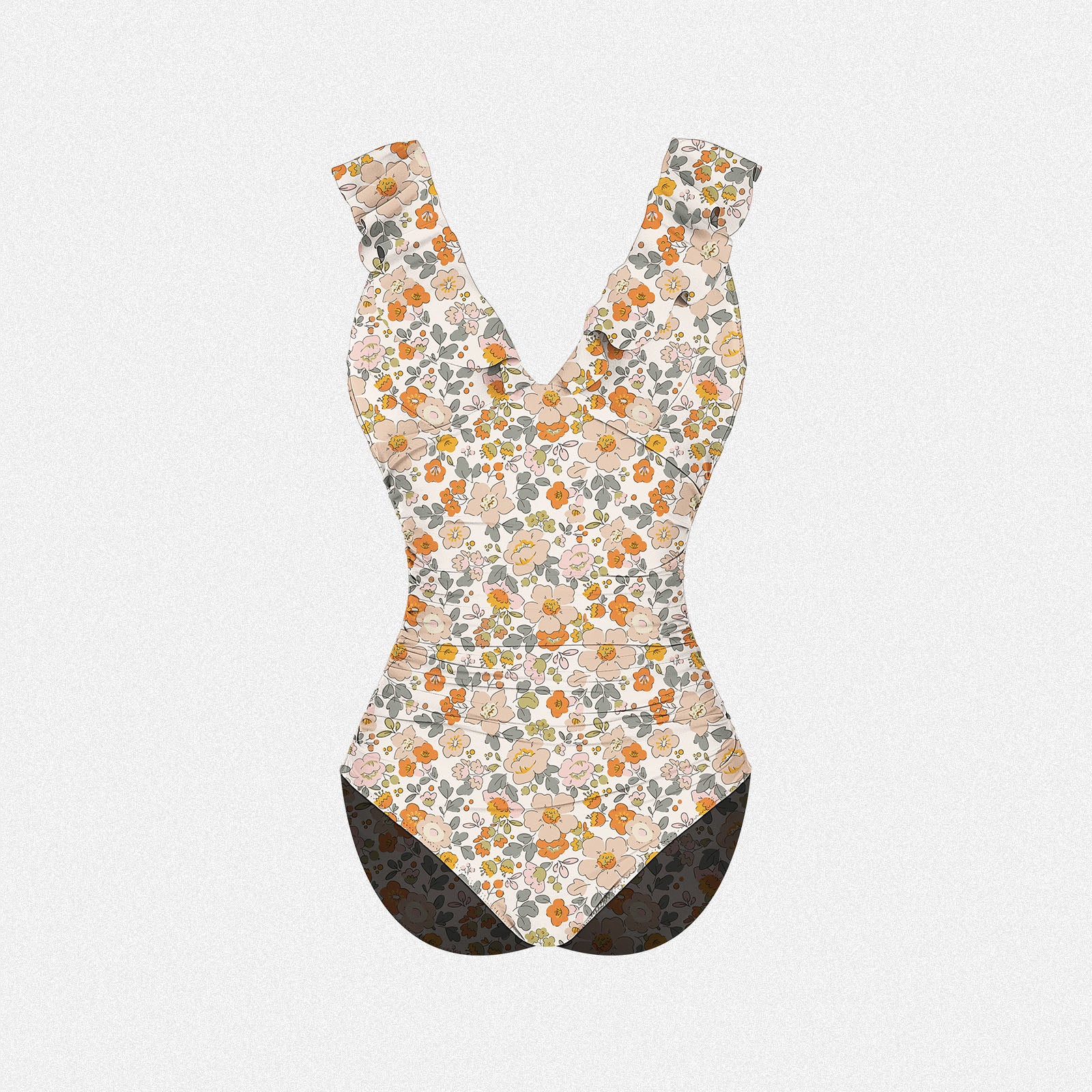 Shaperin Ruffle One Piece Swimsuits Tummy Control Bathing Suit