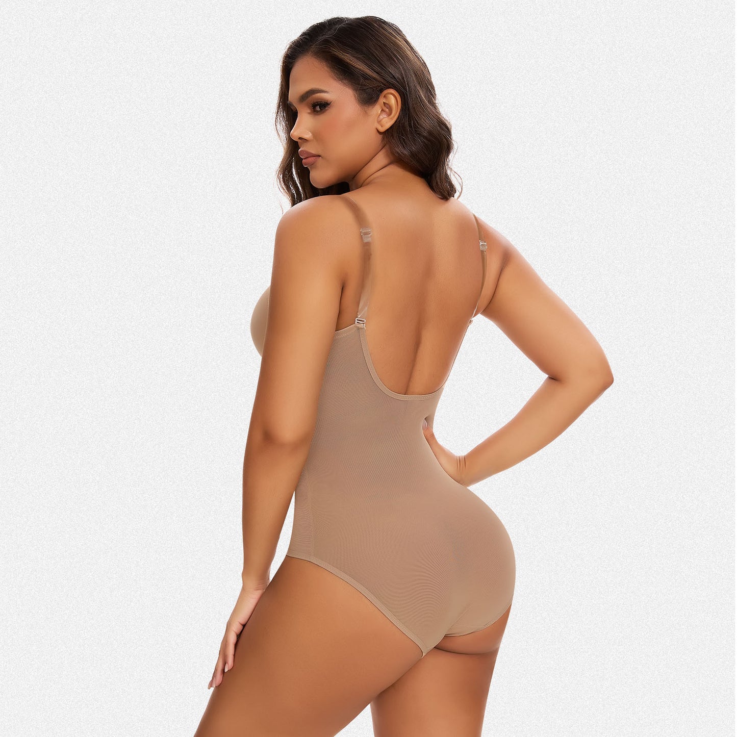 Shaperin Backless U Plunge Sculpting Butt-Lifting Shapewear Bodysuit