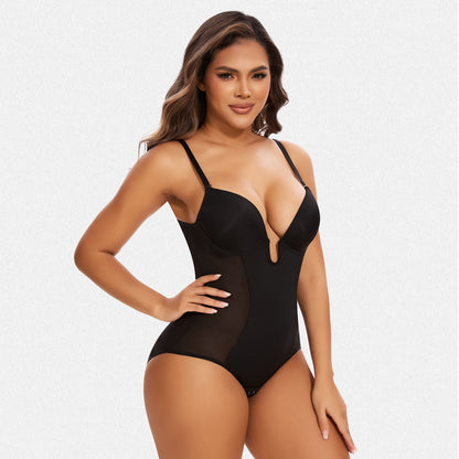 Shaperin Backless U Plunge Sculpting Butt-Lifting Shapewear Bodysuit