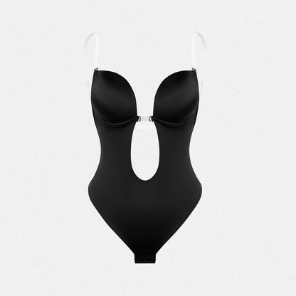 Shaperin Deep V Seamless Thong Backless Bodysuit