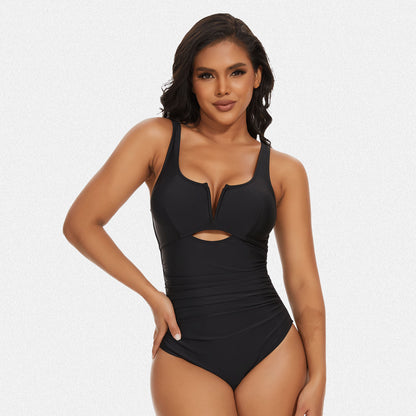 Shaperin Tummy Control One Piece Sexy Cutout Swimsuit