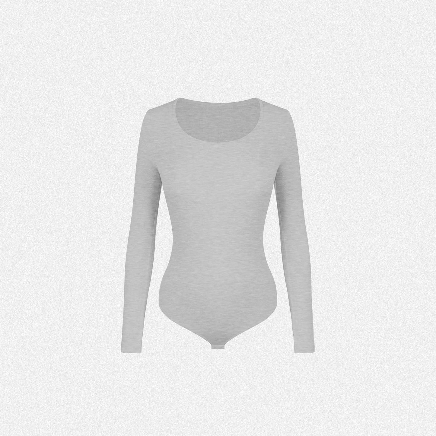 Shaperin Round Neck Long Sleeve Bodysuit Top