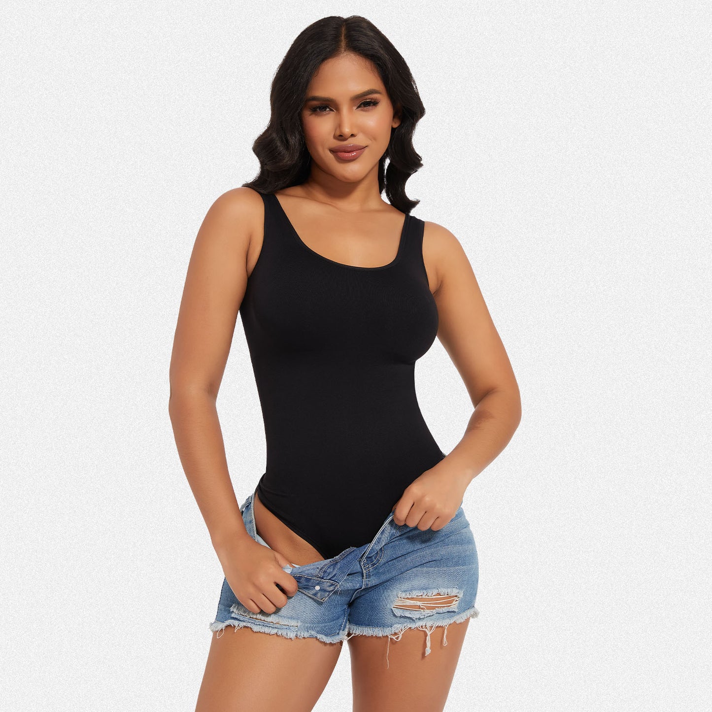 Shaperin Round Neck Tank Top Bodysuits