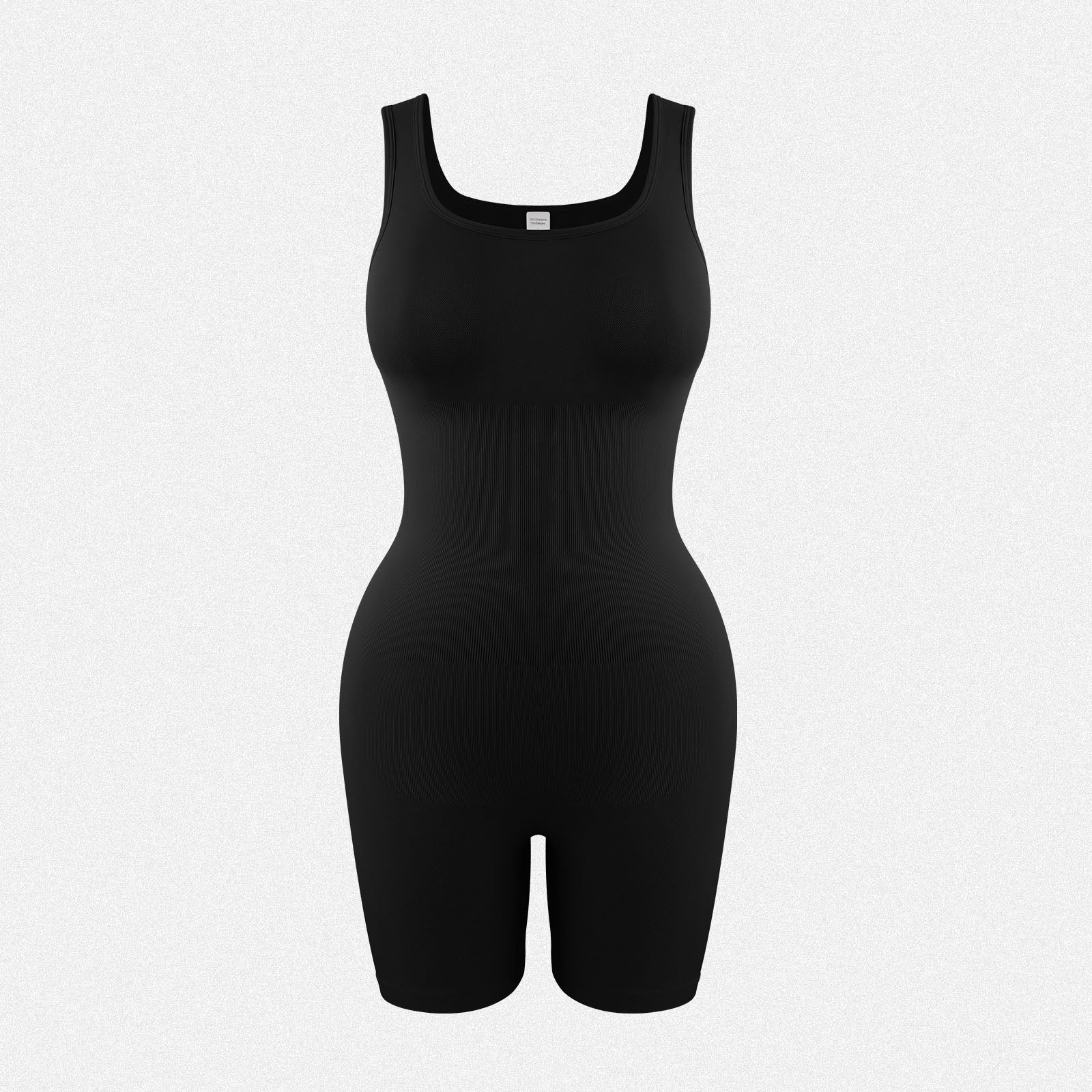 Shaperin Seamless Mid Thigh Shapewear Bodysuit with Shoulder Straps