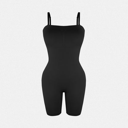 Shaperin Seamless Mid Thigh Strapless Shapewear Bodysuit