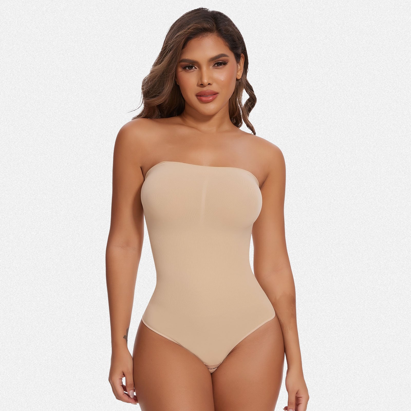 Shaperin Seamless Strapless Shapewear Bodysuit